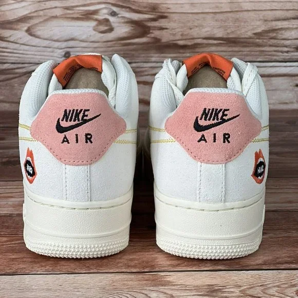 Nike Air Force 1 '07 Women’s Shoes White Solar Flare-Sail DQ7656 100 Size 8 New - Picture 5 of 10